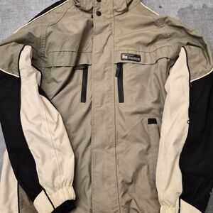 Weatherproof Men's Outdoor Performance Jacket - Beige and Black